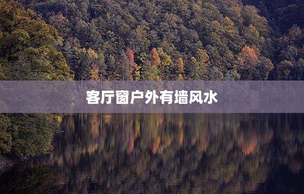 客厅窗户外有墙风水