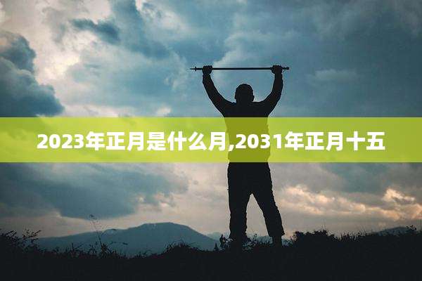 2023年正月是什么月,2031年正月十五