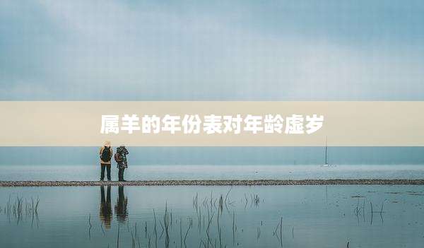 属羊的年份表对年龄虚岁