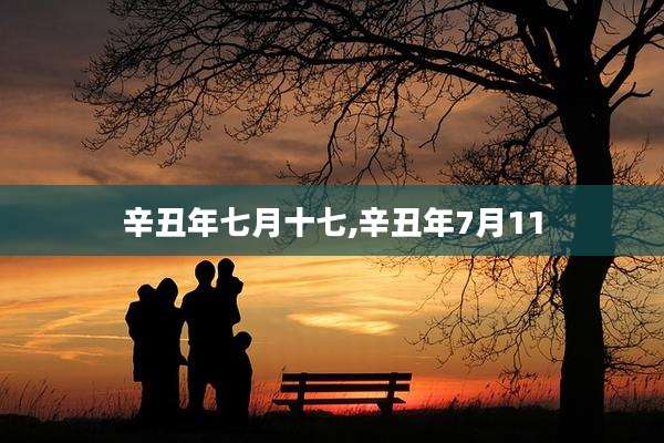 辛丑年七月十七,辛丑年7月11