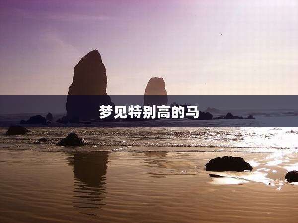 梦见特别高的马