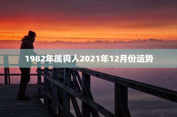 1982年属狗人2021年12月份运势