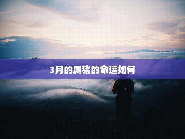 3月的属猪的命运如何