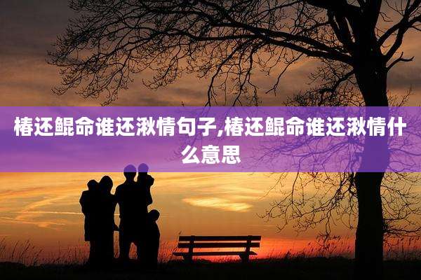 椿还鲲命谁还湫情句子,椿还鲲命谁还湫情什么意思