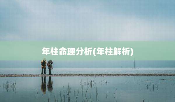 年柱命理分析(年柱解析)