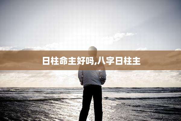 日柱命主好吗,八字日柱主