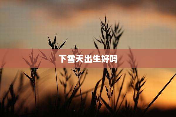 下雪天出生好吗