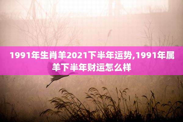 1991年生肖羊2021下半年运势,1991年属羊下半年财运怎么样