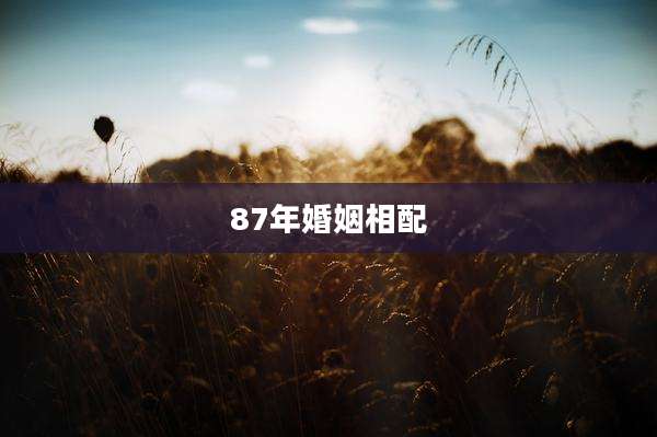 87年婚姻相配
