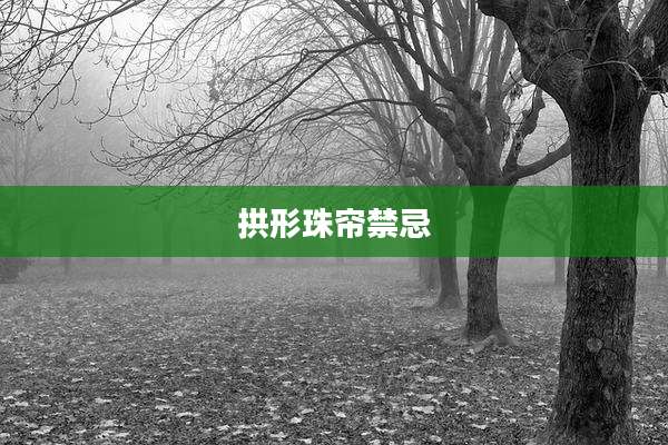 拱形珠帘禁忌