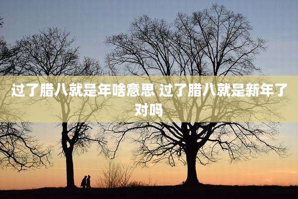 过了腊八就是年啥意思 过了腊八就是新年了对吗
