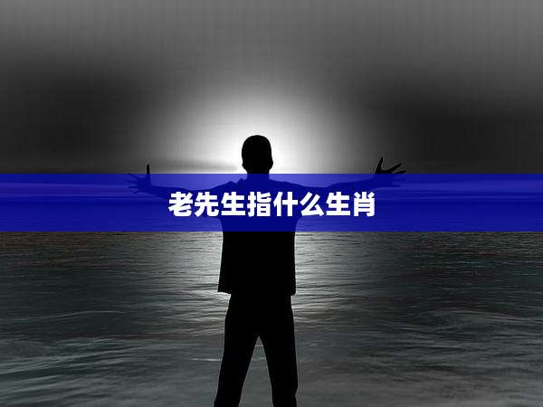 老先生指什么生肖