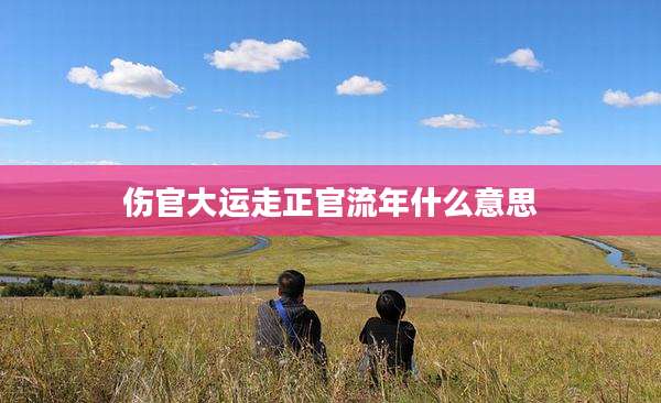 伤官大运走正官流年什么意思