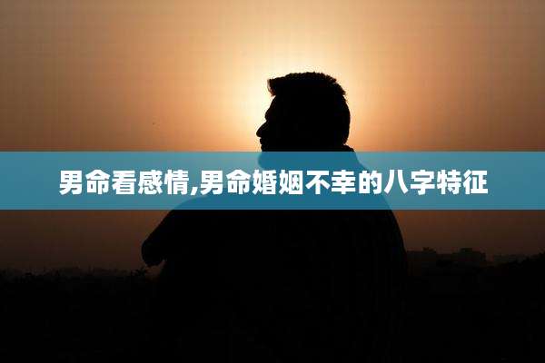 男命看感情,男命婚姻不幸的八字特征