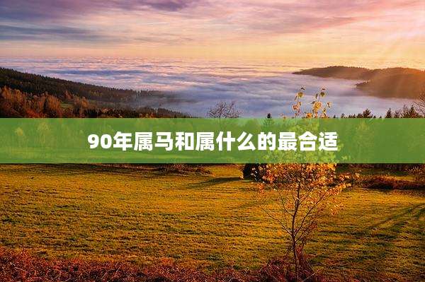 90年属马和属什么的最合适