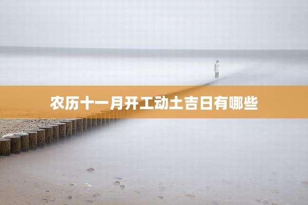 农历十一月开工动土吉日有哪些