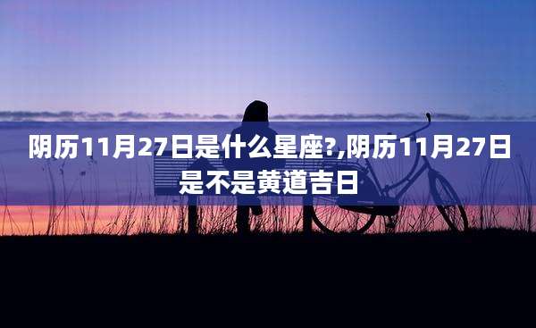 阴历11月27日是什么星座?,阴历11月27日是不是黄道吉日
