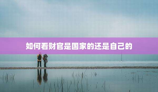 如何看财官是国家的还是自己的
