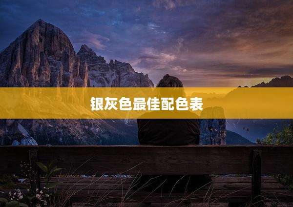 银灰色最佳配色表