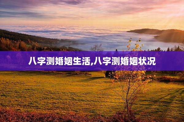 八字测婚姻生活,八字测婚姻状况