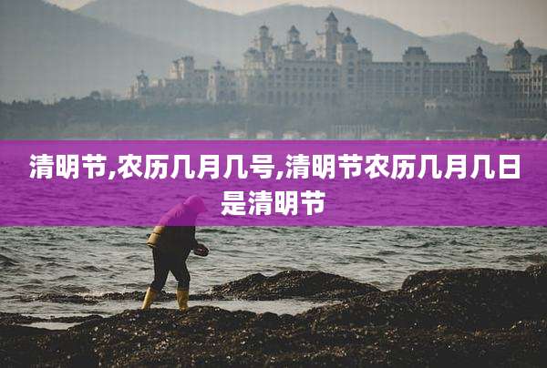 清明节,农历几月几号,清明节农历几月几日是清明节