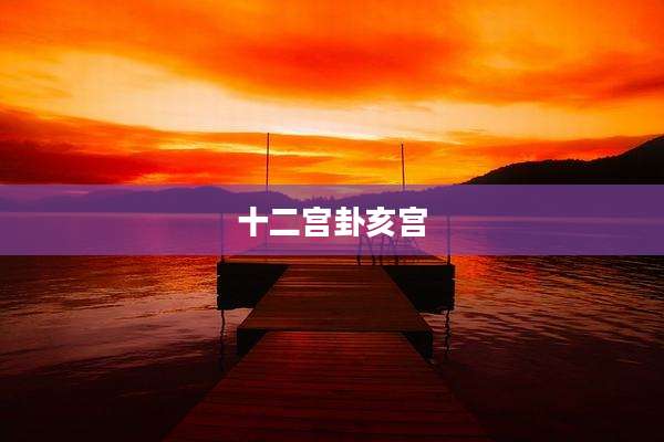 十二宫卦亥宫