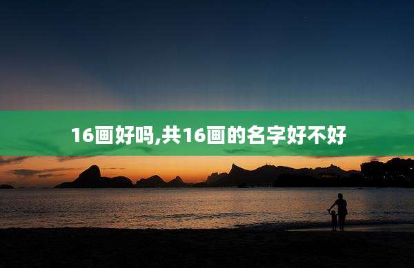 16画好吗,共16画的名字好不好