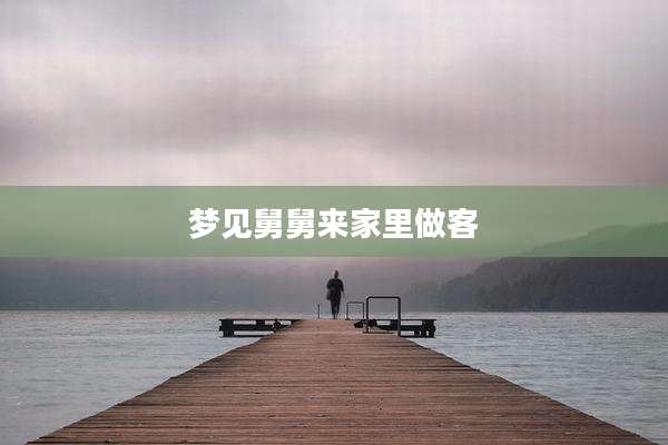 梦见舅舅来家里做客