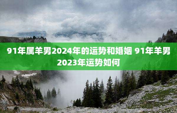 91年属羊男2024年的运势和婚姻 91年羊男2023年运势如何