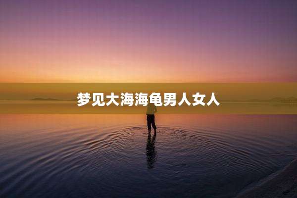 梦见大海海龟男人女人