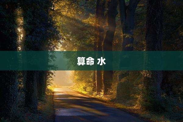 算命 水