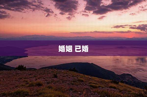 婚姻 已婚