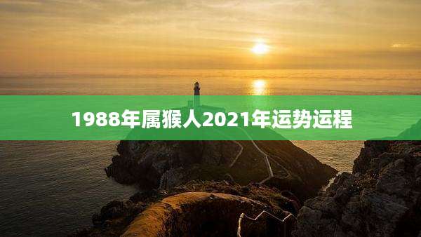 1988年属猴人2021年运势运程