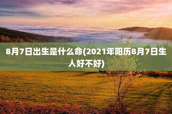 8月7日出生是什么命(2021年阳历8月7日生人好不好)
