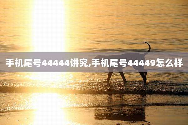 手机尾号44444讲究,手机尾号44449怎么样