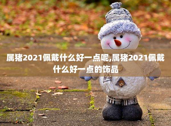 属猪2021佩戴什么好一点呢,属猪2021佩戴什么好一点的饰品