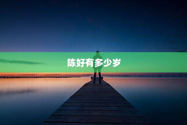 陈好有多少岁