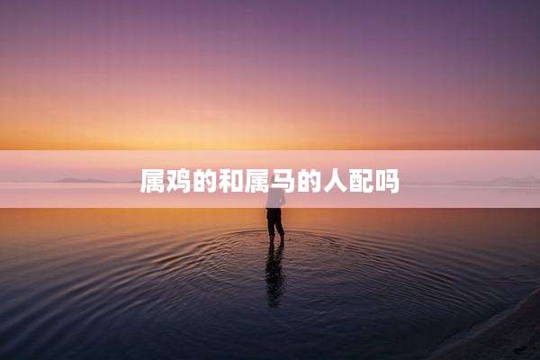 属鸡的和属马的人配吗