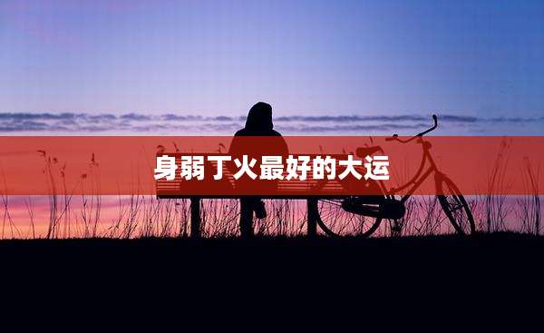 身弱丁火最好的大运