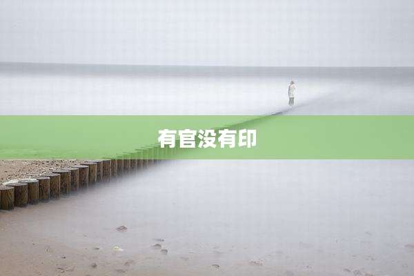 有官没有印