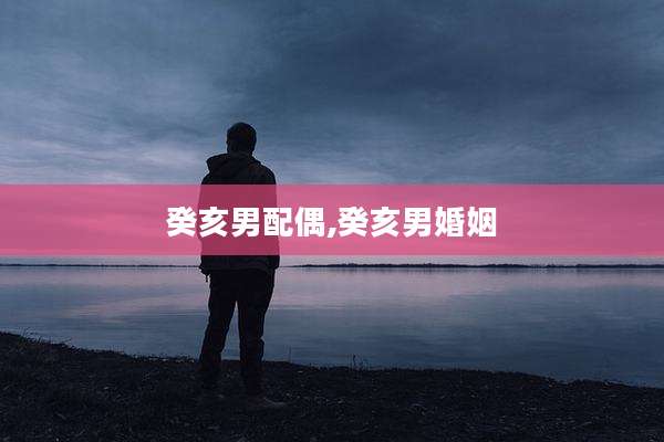 癸亥男配偶,癸亥男婚姻