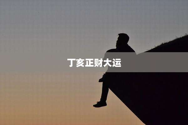 丁亥正财大运