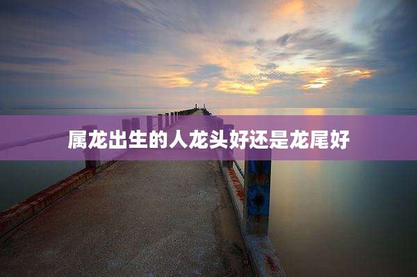 属龙出生的人龙头好还是龙尾好