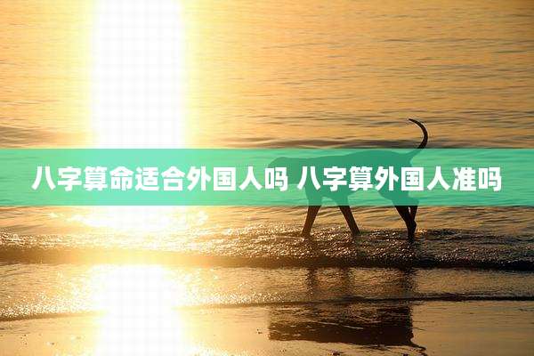 八字算命适合外国人吗 八字算外国人准吗