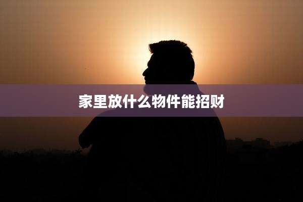 家里放什么物件能招财