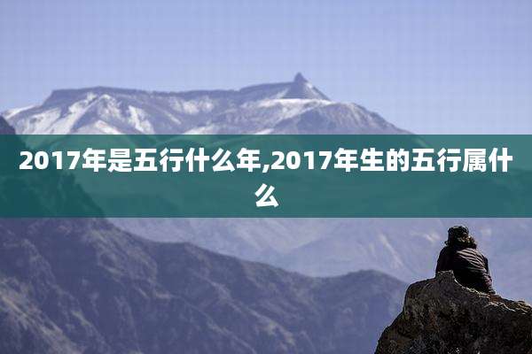 2017年是五行什么年,2017年生的五行属什么