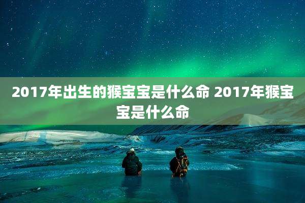 2017年出生的猴宝宝是什么命 2017年猴宝宝是什么命