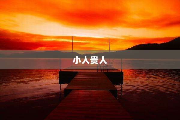小人贵人