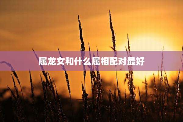 属龙女和什么属相配对最好