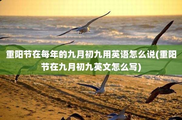 重阳节在每年的九月初九用英语怎么说(重阳节在九月初九英文怎么写)